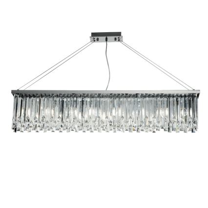 Ondaluce - Kristallkroonlühter riputuskaabliga BATIDA 8xE14/10W/230V läikiv kroom
