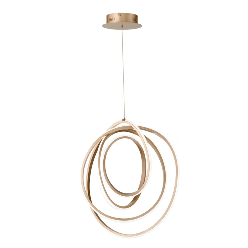Ondaluce - LED-hämardatav kaabliga lühter GOLDEN LED/50W/230V läbimõõt 50 cm kuldne