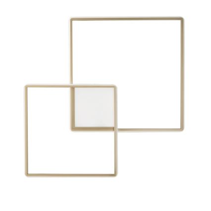 Ondaluce - LED hämardatav laelamp DOWEL LED/46W/230V 55x55 cm kuldne