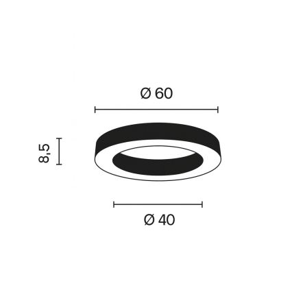 Ondaluce - hämardatav LED-laelamp GLOBUS LED/40W/230V 3000/4000K Ø 60 cm kuldne