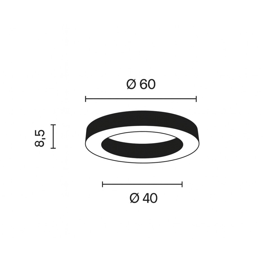 Ondaluce - hämardatav LED-laelamp GLOBUS LED/40W/230V 3000/4000K Ø 60 cm kuldne