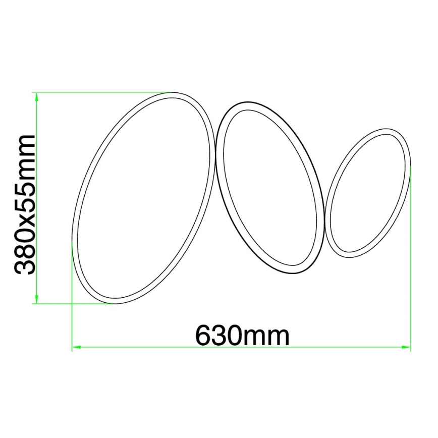 Ondaluce - LED hämardatav laevalgusti RICE LED/25W/230V 38x63 cm kuldne