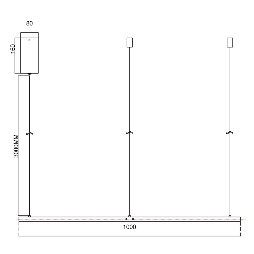 Ondaluce - LED-hämardatav lühter kaablil SOEL LED/47W/230V läbimõõt 100 cm kuldne