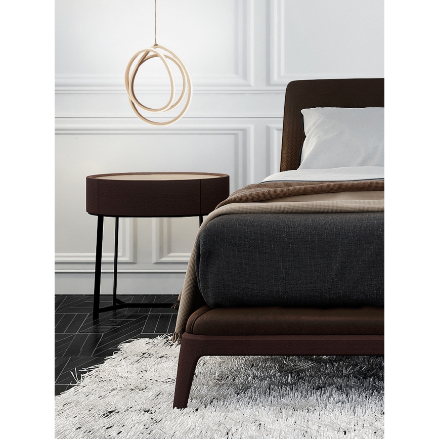 Ondaluce - LED-hämardatav ripplühter kaablil GOLDEN LED/28W/230V Ø 31,5 cm kuldne