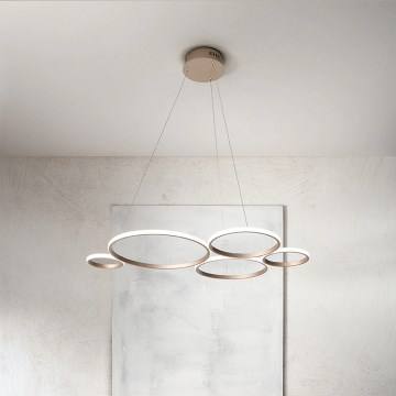 Ondaluce - LED hämardatav ripplühter kaablil POIS LED/60W/230V kuldne