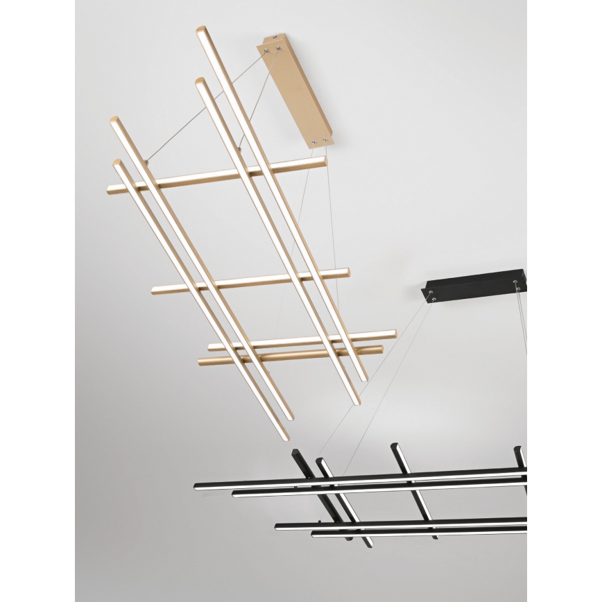 Ondaluce - LED-hämardatav rippvalgusti kaabliga MOVIDA LED/114W/230V kuldne