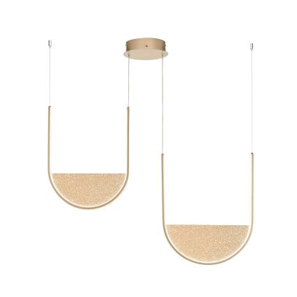 Ondaluce - LED-hämardatav rippvalgusti köisel LOTUS LED/55W/230V kuldne