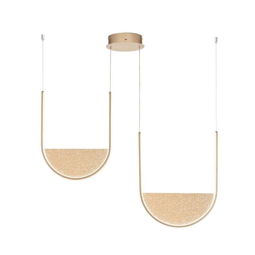 Ondaluce - LED-hämardatav rippvalgusti köisel LOTUS LED/55W/230V kuldne