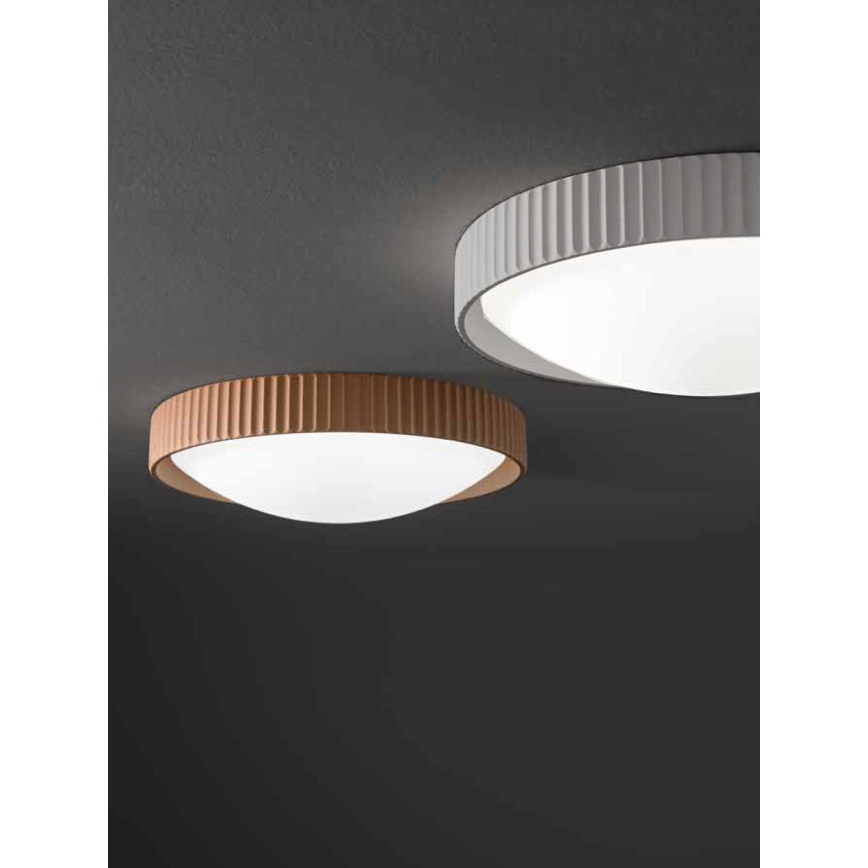Ondaluce - LED laelamp CONCRETE LED/20W/230V läbimõõt 41 cm betoon/hall
