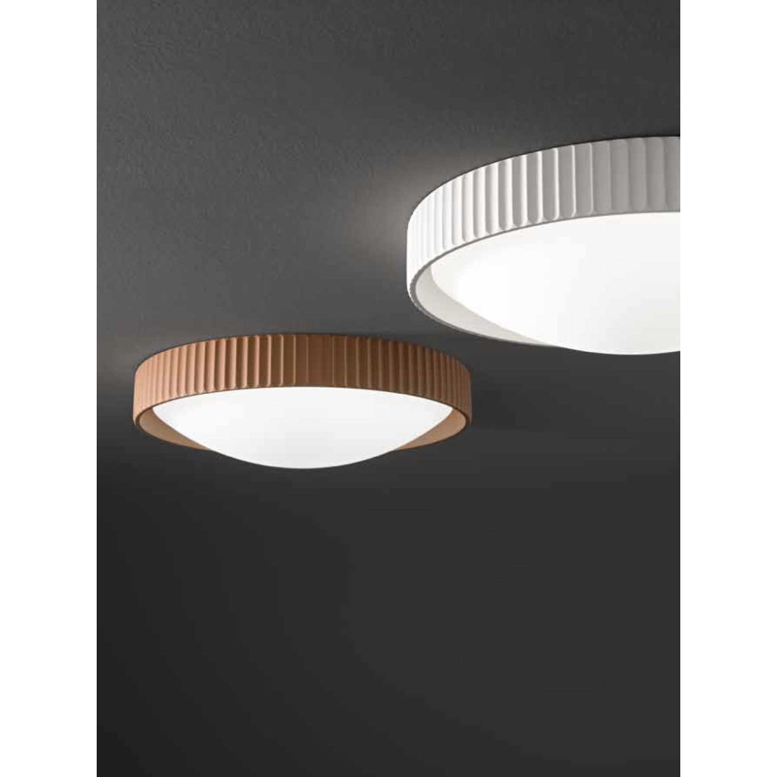 Ondaluce - LED laelamp CONCRETE LED/20W/230V läbimõõt 41 cm betoon/pruun
