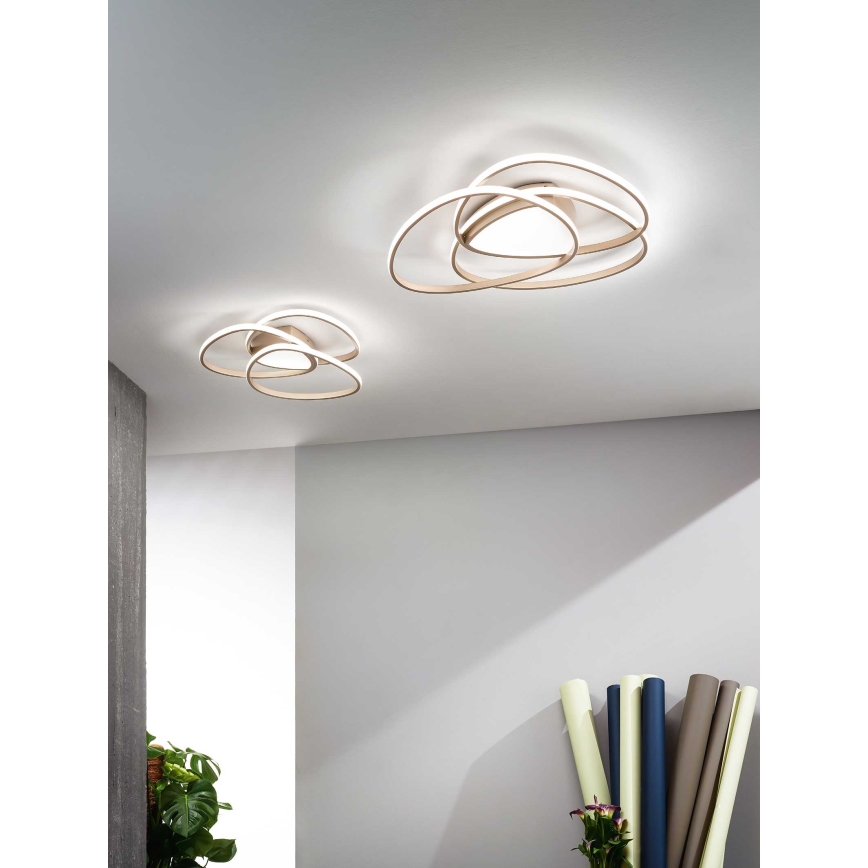 Ondaluce - LED reguleeritava heledusega laelamp ROSE LED/60W/230V 50x54 cm kuldne