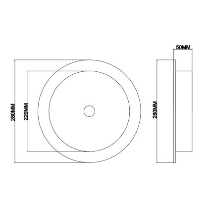 Ondaluce - LED-seinavalgusti JOKEY LED/10W/230V kuldne/suitsune beež