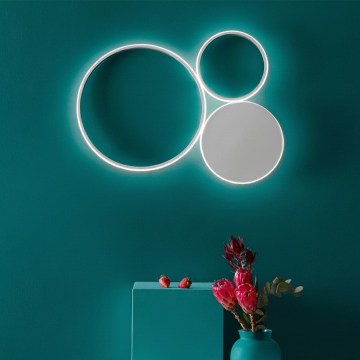 Ondaluce - POIS hämardatav LED-seinavalgusti LED/42W/230V, hõbedane