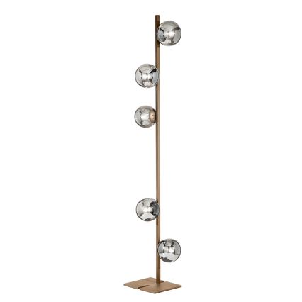 Ondaluce - Põrandalamp MONILE 5xE14/10W/230V 170 cm kuldne/valge