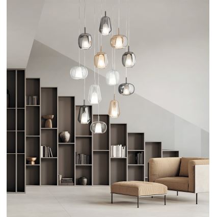 Ondaluce - Ripplühter kaablil THELMA 1xE27/15W/230V läbipaistev