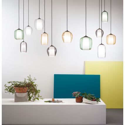 Ondaluce - Rippvalgusti kaabliga BONNIE 1xE27/15W/230V läbimõõt 15 cm suitsune beež