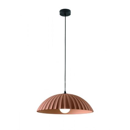 Ondaluce - Rippvalgusti kaabliga RUSTIC 1xE27/15W/230V läbimõõt 50 cm betoon/pruun