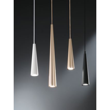 Ondaluce - rippvalgusti kaablil NOA 1xGU10/20W/230V läbimõõt 5,5 cm kuldne