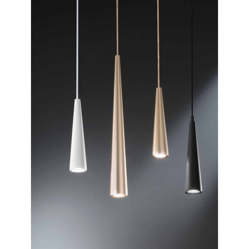 Ondaluce - rippvalgusti kaablil NOA 1xGU10/20W/230V läbimõõt 5,5 cm kuldne