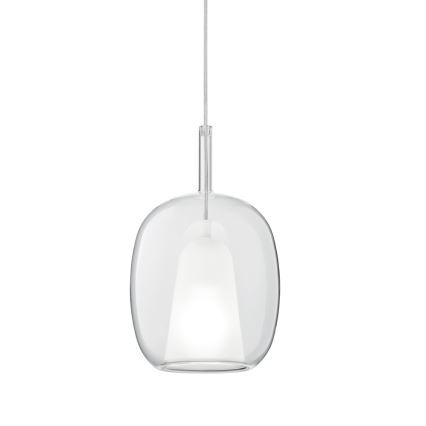 Ondaluce - rippvalgusti kaablil THELMA 1xE27/15W/230V läbimõõt 19,5 cm kuldne/läbipaistev