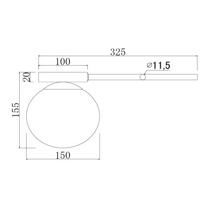 Ondaluce - seinavalgusti JEWEL 1xE14/10W/230V kuldne/valge