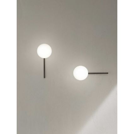 Ondaluce - seinavalgusti JEWEL 1xE14/10W/230V suitsune must