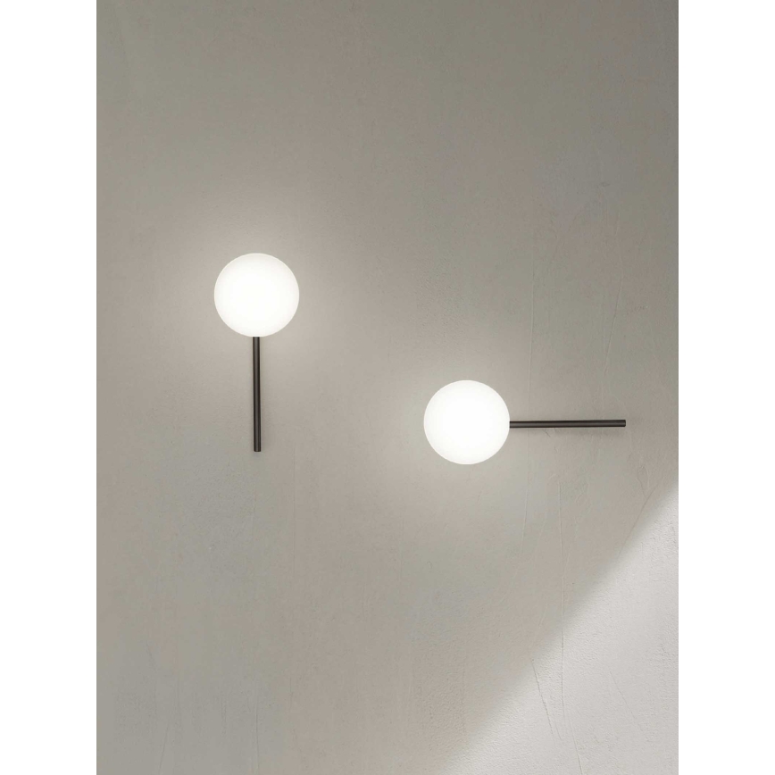 Ondaluce - seinavalgusti JEWEL 1xE14/10W/230V suitsune must