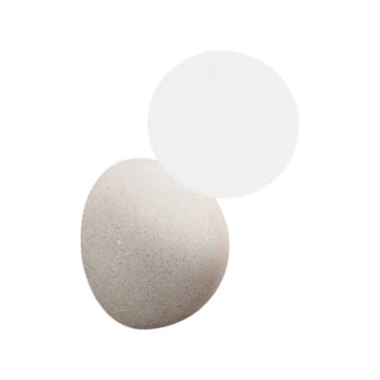 Ondaluce - Seinavalgusti ROCK 1xG9/7W/230V betoon/valge