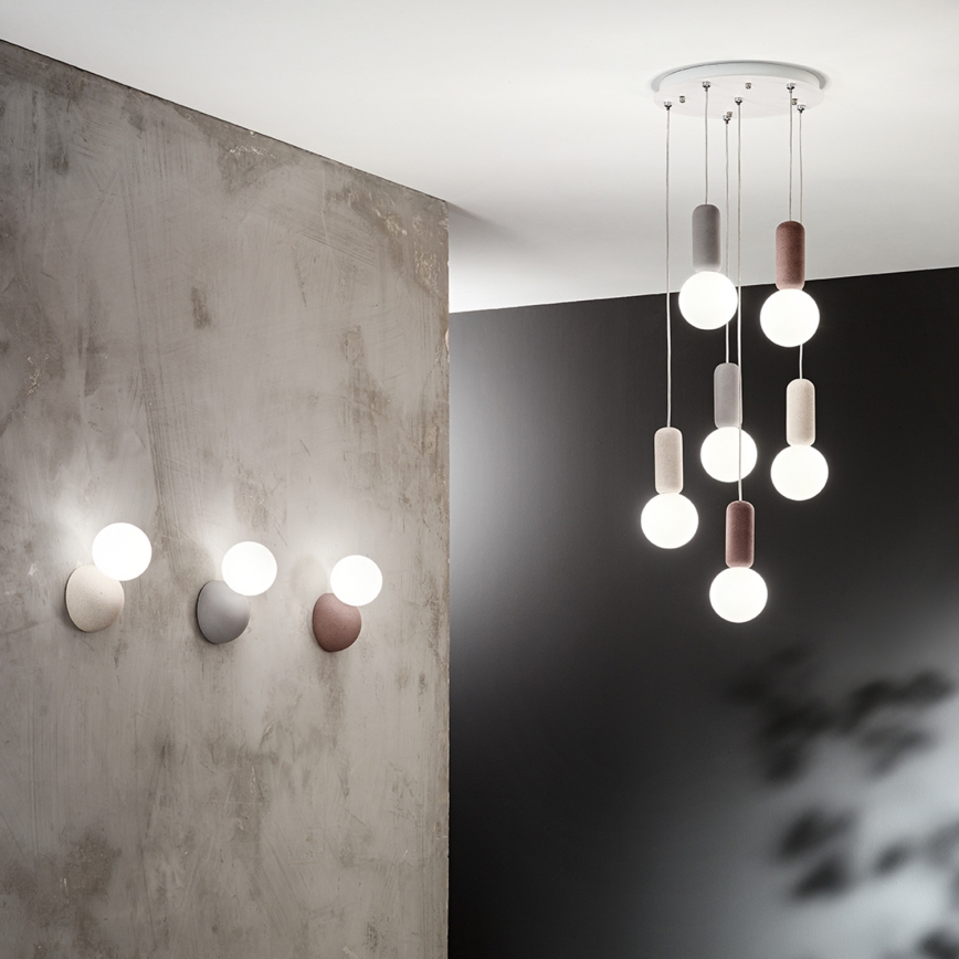 Ondaluce - seinavalgusti ROCK 1xG9/7W/230V valge