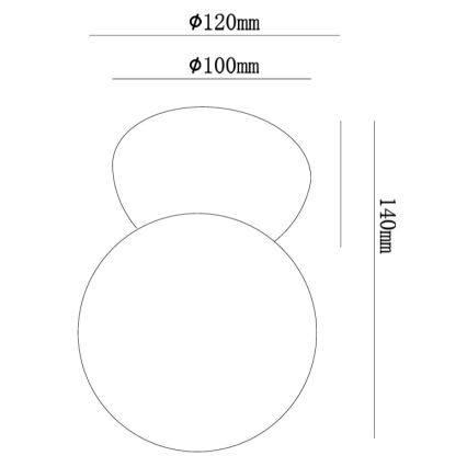 Ondaluce - seinavalgusti ROCK 1xG9/7W/230V valge