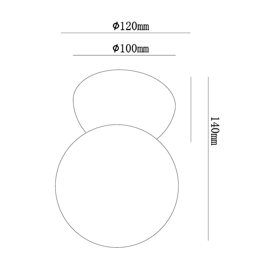 Ondaluce - seinavalgusti ROCK 1xG9/7W/230V valge