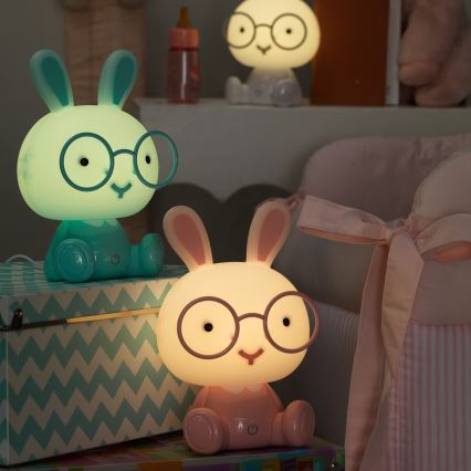 ONLI - hämardatav LED laste öölamp PUPPIES LED/3W/230V 22 cm jänku/sinine