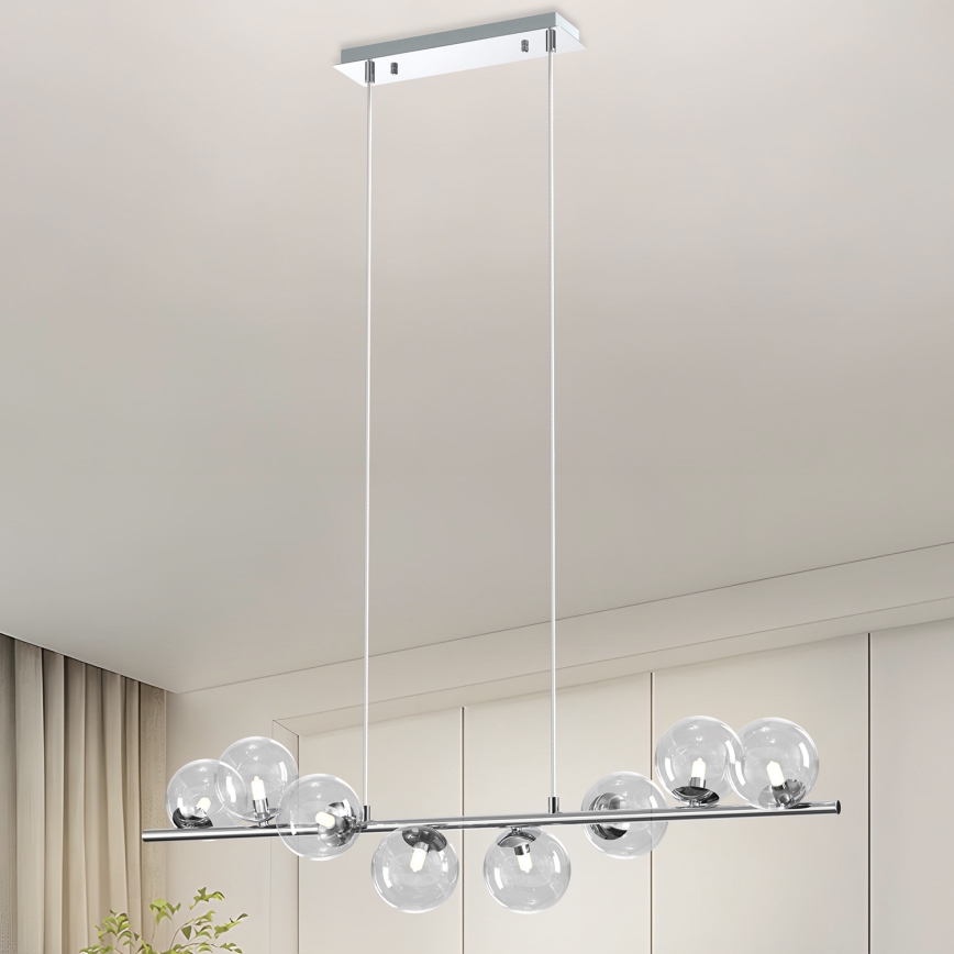 ONLI - Kaabliga lühter KIMBERLY 8xG9/6W/230V läikiv kroom