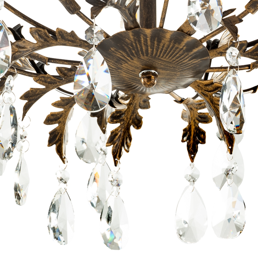 ONLI - laelamp TERESA 3xE14/6W/230V pronksvärvi