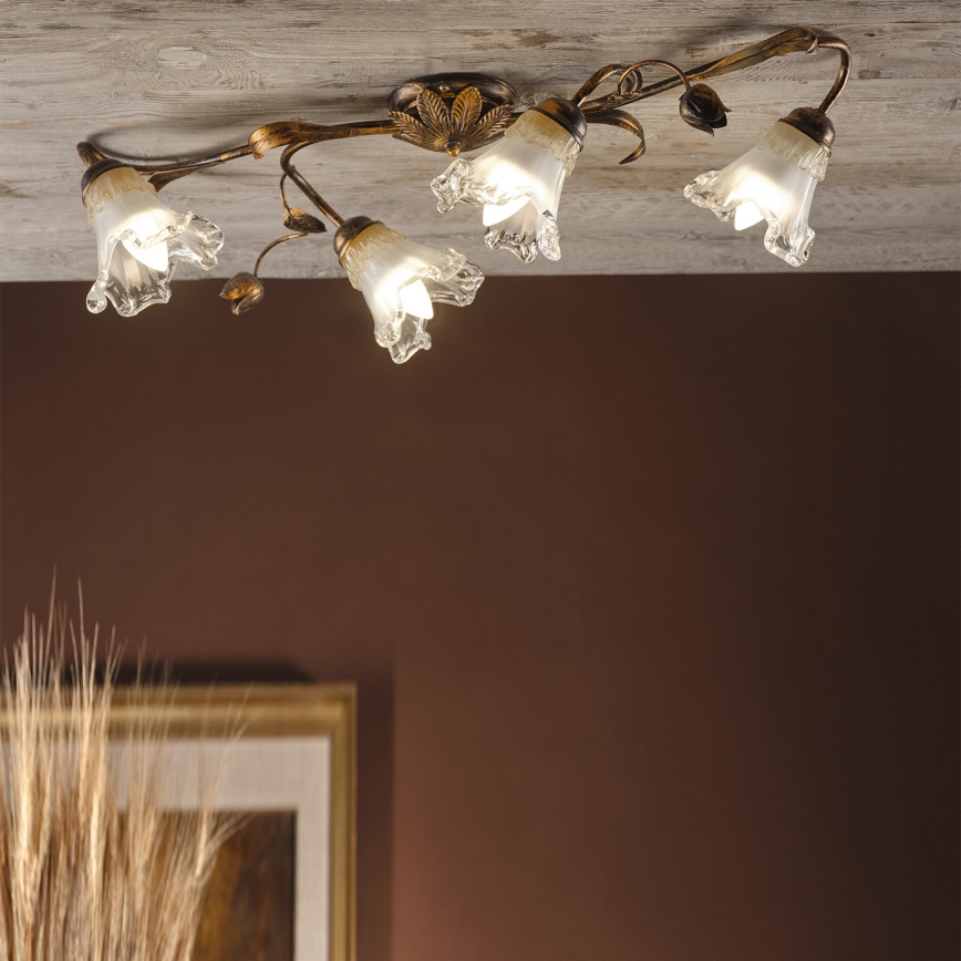 ONLI - laevalgusti ARIANNA 4xE14/6W/230V pronksvärvi