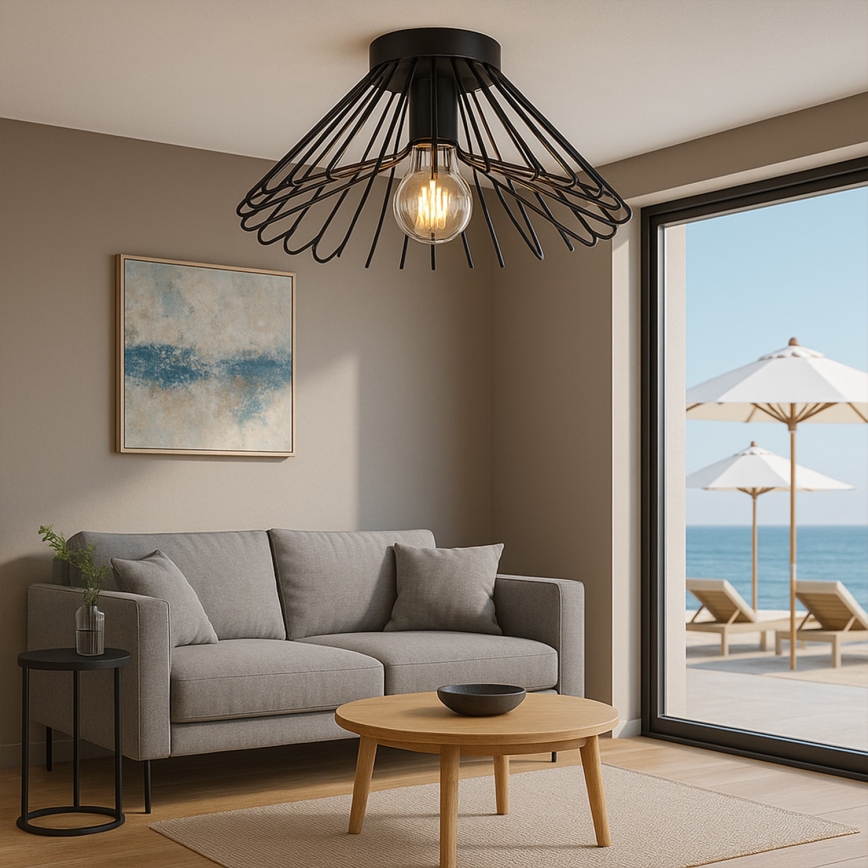 ONLI - Laevalgusti DUCCIO 1xE27/22W/230V d. 40 cm must