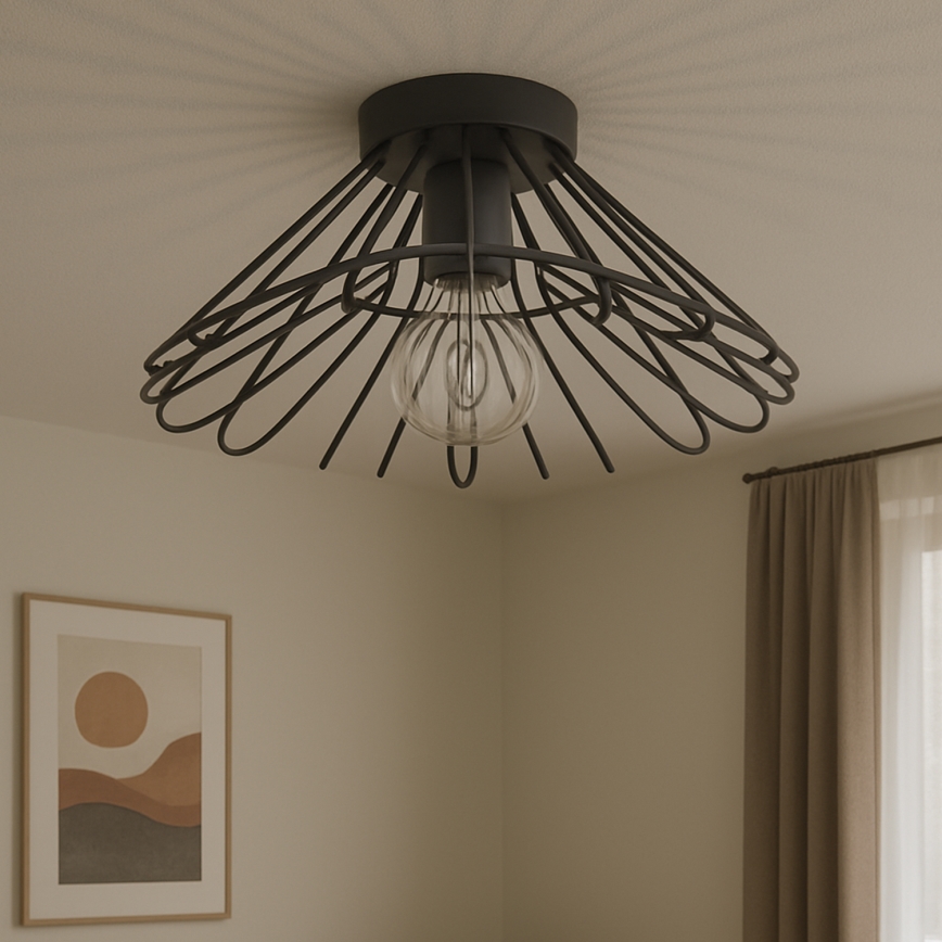 ONLI - Laevalgusti DUCCIO 1xE27/22W/230V d. 60 cm must