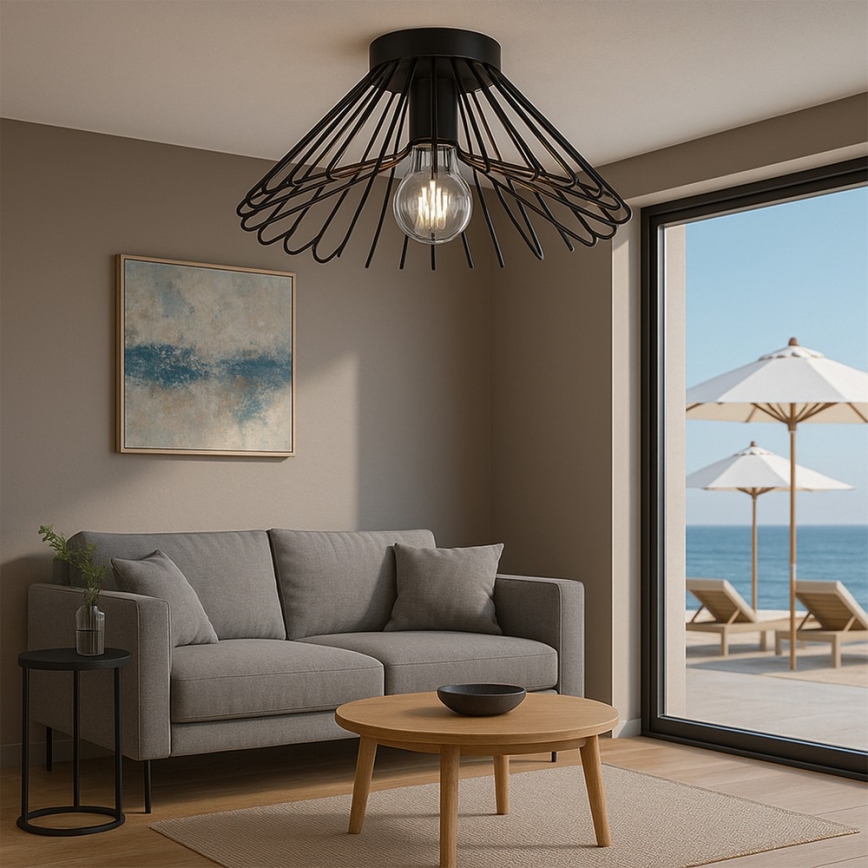 ONLI - Laevalgusti DUCCIO 1xE27/22W/230V d. 60 cm must
