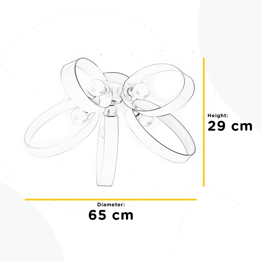ONLI - Laevalgusti SERENA 5xE14/6W/230V must