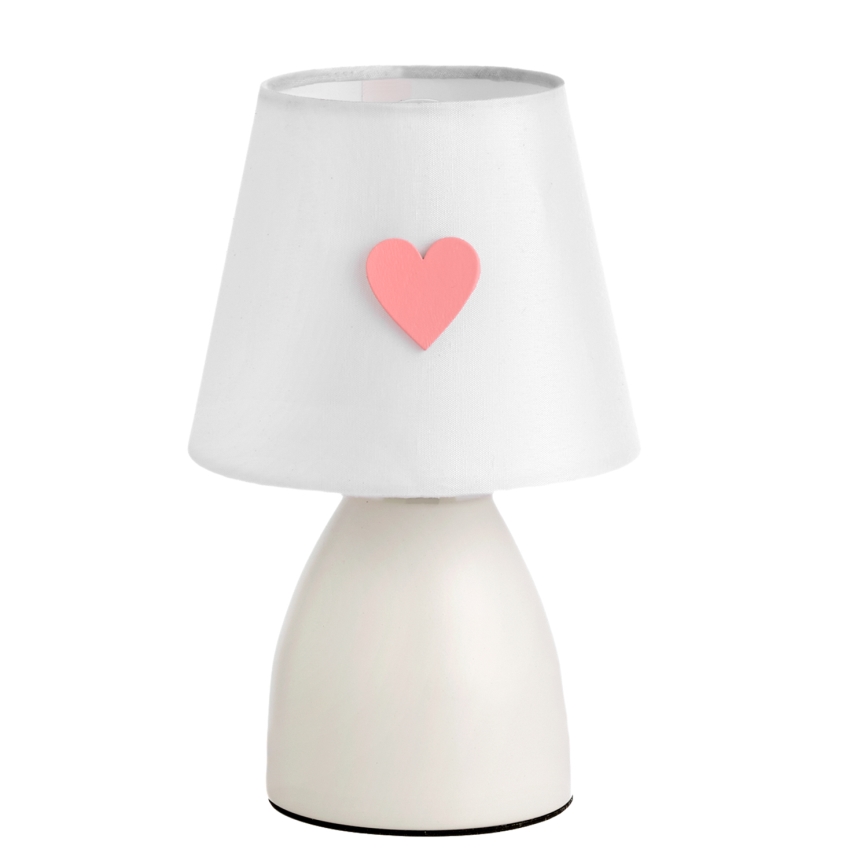 ONLI - Laste laualamp TITTA 1xE14/6W/230V 20 cm valge