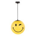 ONLI - Laste ripplamp juhtmel SMILEY 1xE27/15W/230V kollane