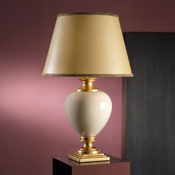 ONLI - Laualamp AMADEUS 1xE27/15W/230V 72 cm beež/kuldne
