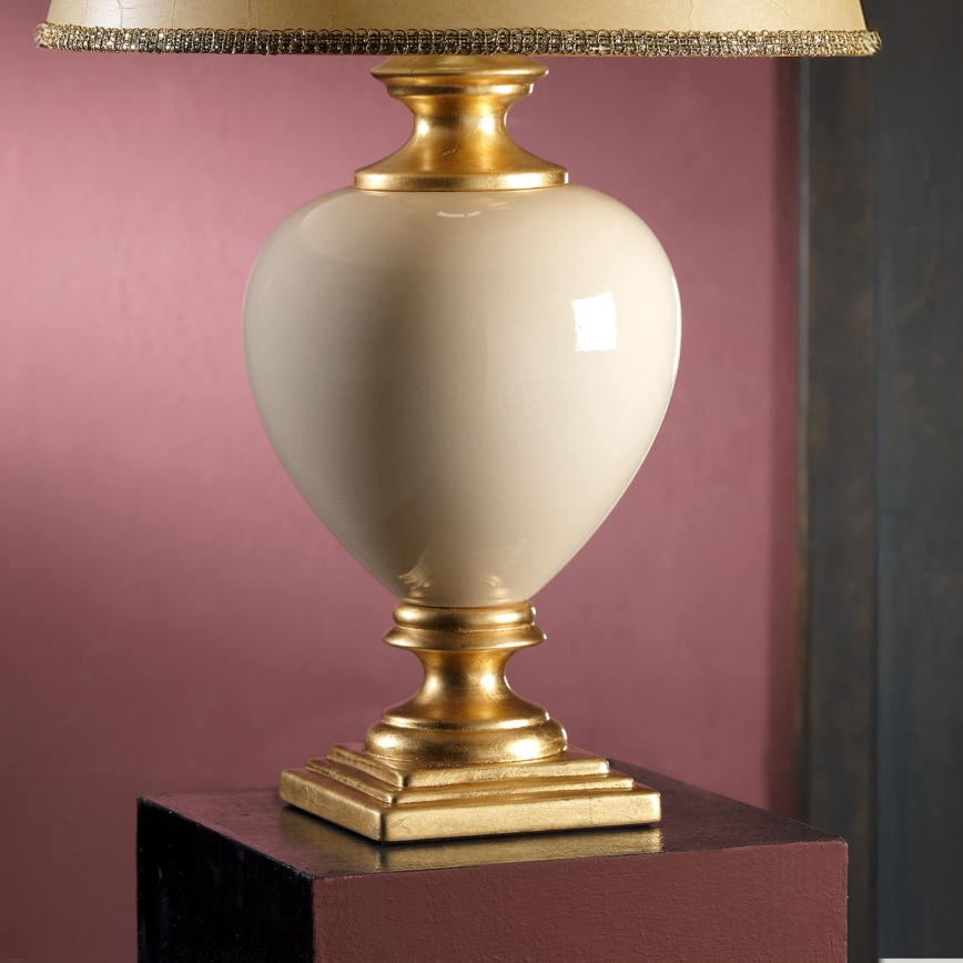ONLI - Laualamp AMADEUS 1xE27/15W/230V 72 cm beež/kuldne