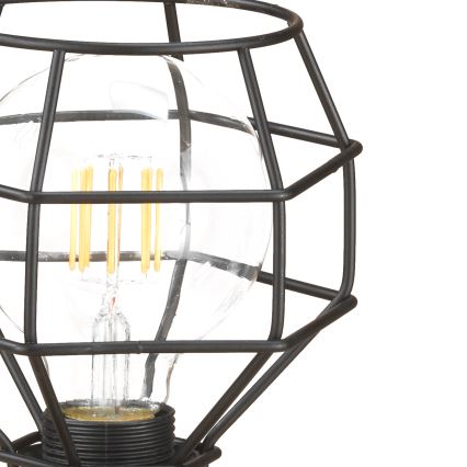 ONLI - Laualamp ÄMBLIK 1xE27/15W/230V 23 cm must/pruun