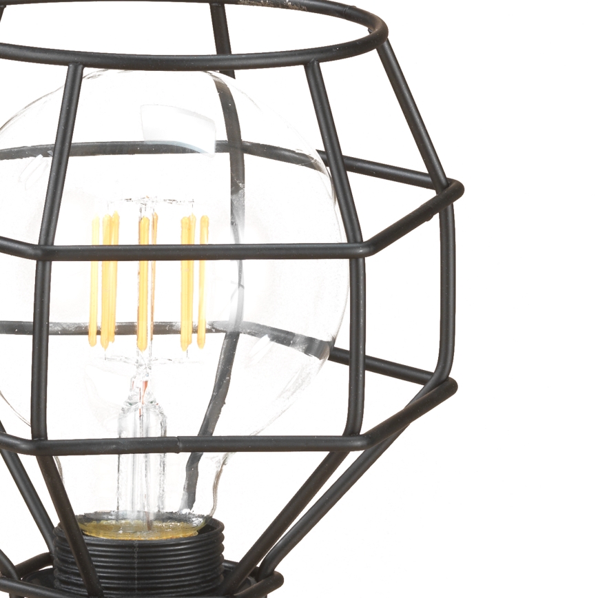 ONLI - Laualamp ÄMBLIK 1xE27/15W/230V 23 cm must/pruun