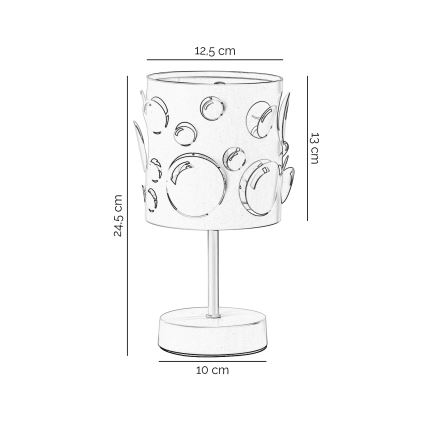 ONLI - Laualamp BOLLICINE 1xE14/6W/230V 22 cm valge