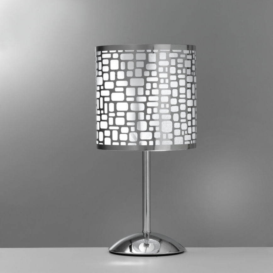 ONLI - Laualamp BRUCE 1xE27/15W/230V 40 cm matt kroom