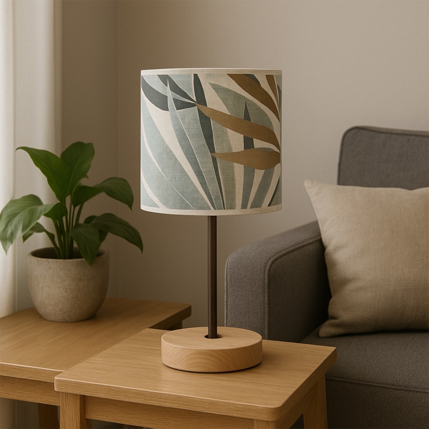 ONLI - Laualamp FLORA 1xE27/22W/230V 28 cm roheline/kuldne