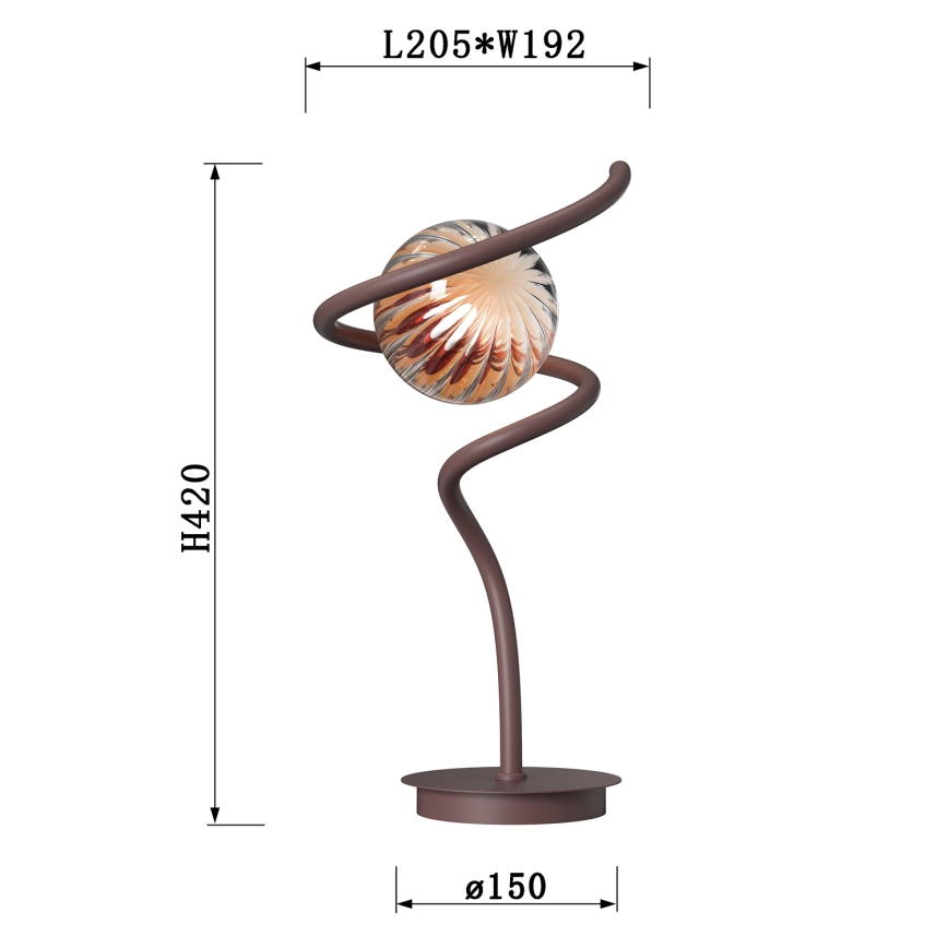 ONLI - Laualamp FRIDA 1xG9/10W/230V 42 cm vask