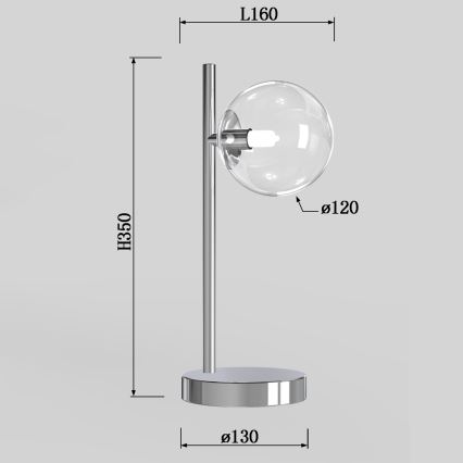 ONLI - Laualamp KIMBERLY 1xG9/6W/230V läikiv kroom